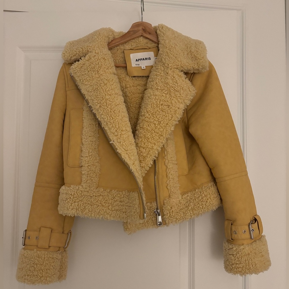 Apparis Women's Cream Teddy Jacket